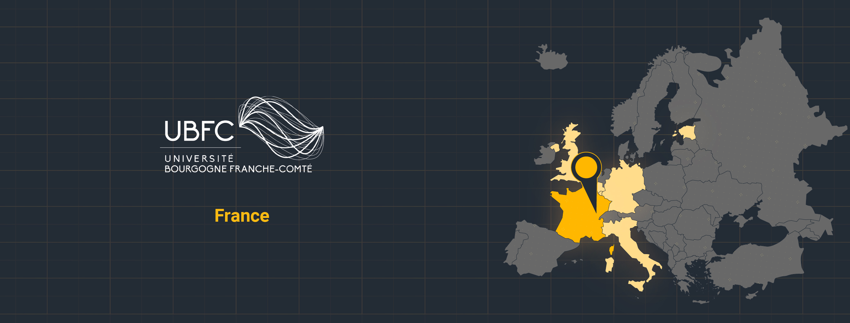 UBFC map highlights France